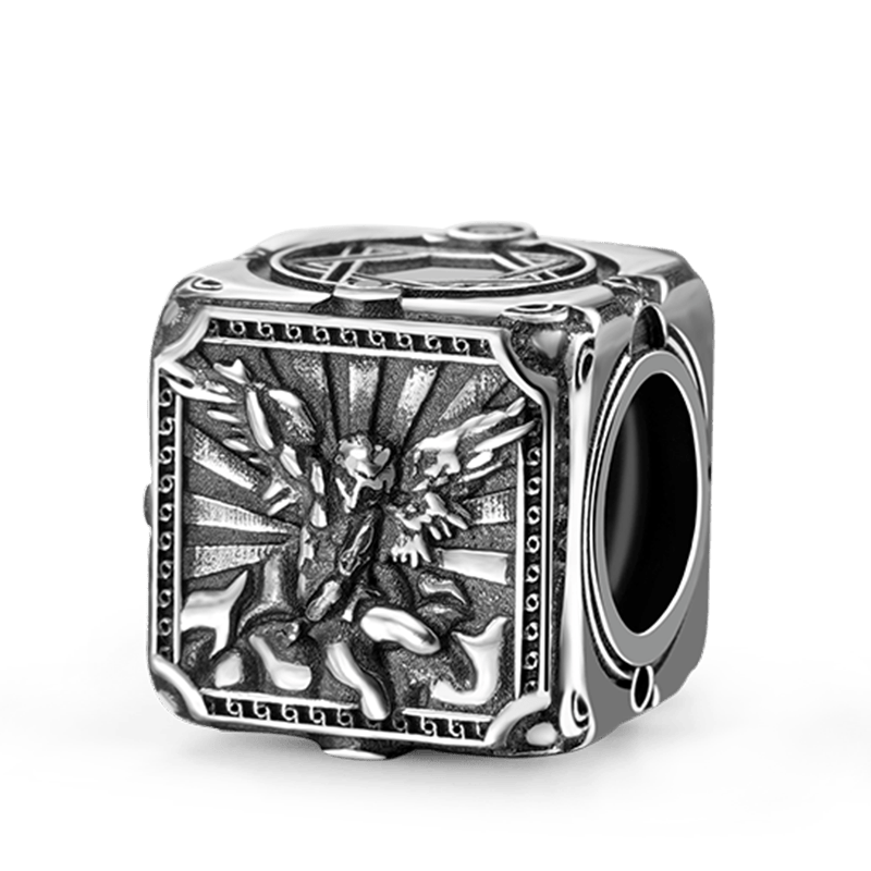 Sword and Skeleton Vintage Bead & Customized Classic Beads S925 Sterling Silver with Gift Copper Black Leather Men's Bracelet Jewelry for Men_2