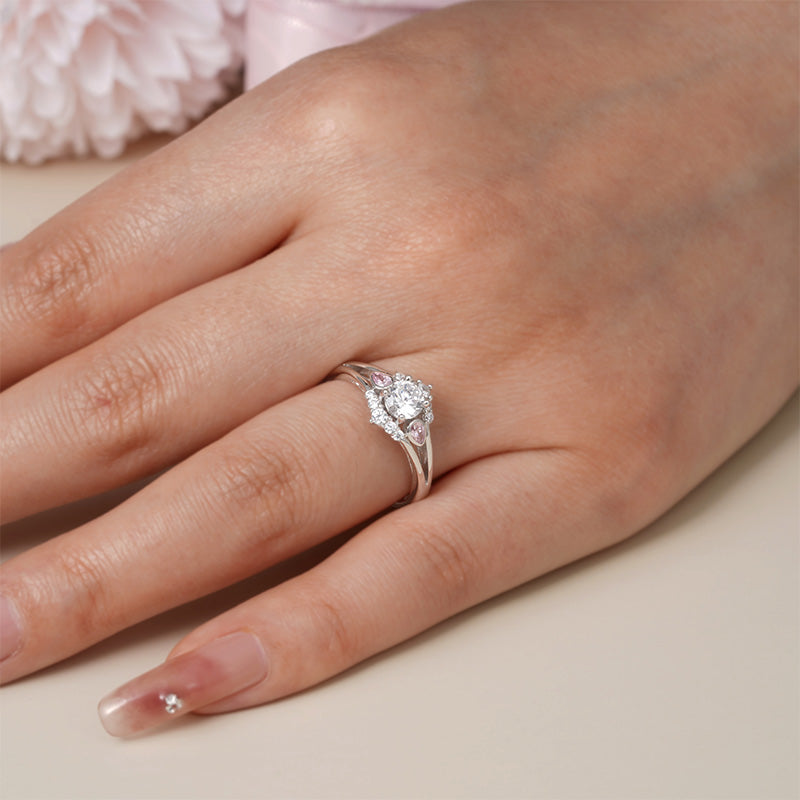 Gnoce Elegant Round Cut Promise Ring_5