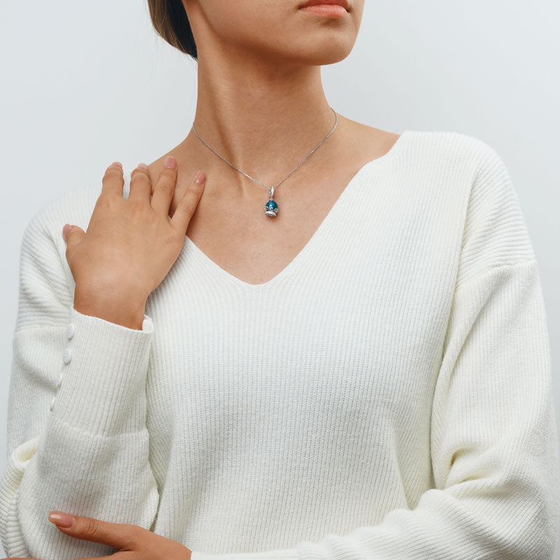 Gnoce Blue Fantasy Crystal Ball Charm_5