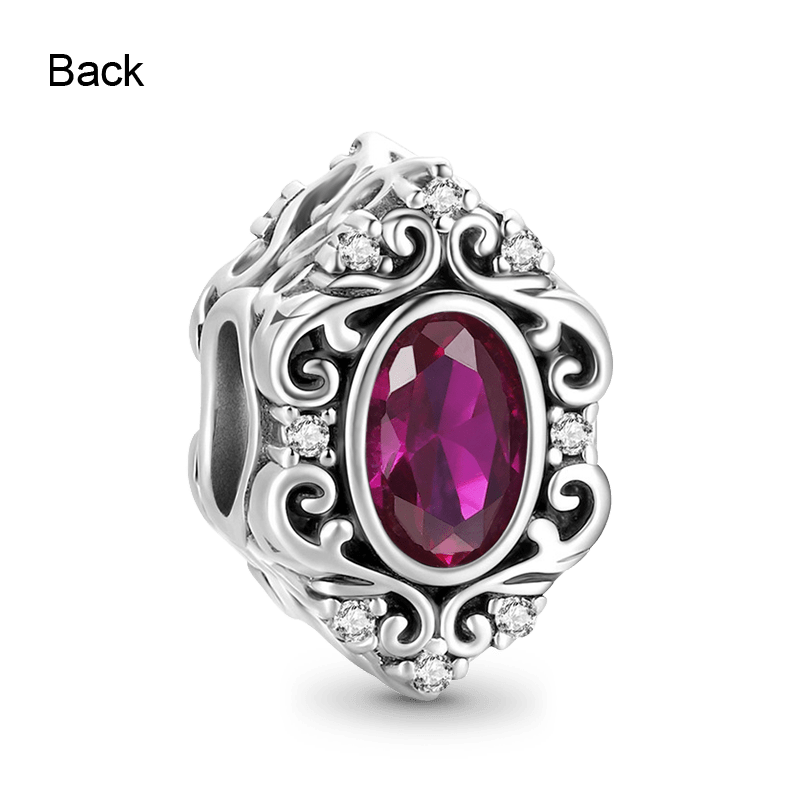 Gnoce Vintage Red CZ Stone Charm_2