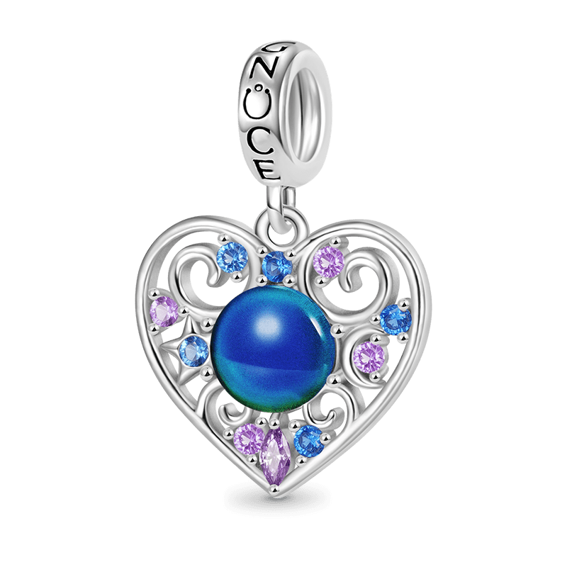 Gnoce Magic Heart Mood Pendant Dangle Charm_2