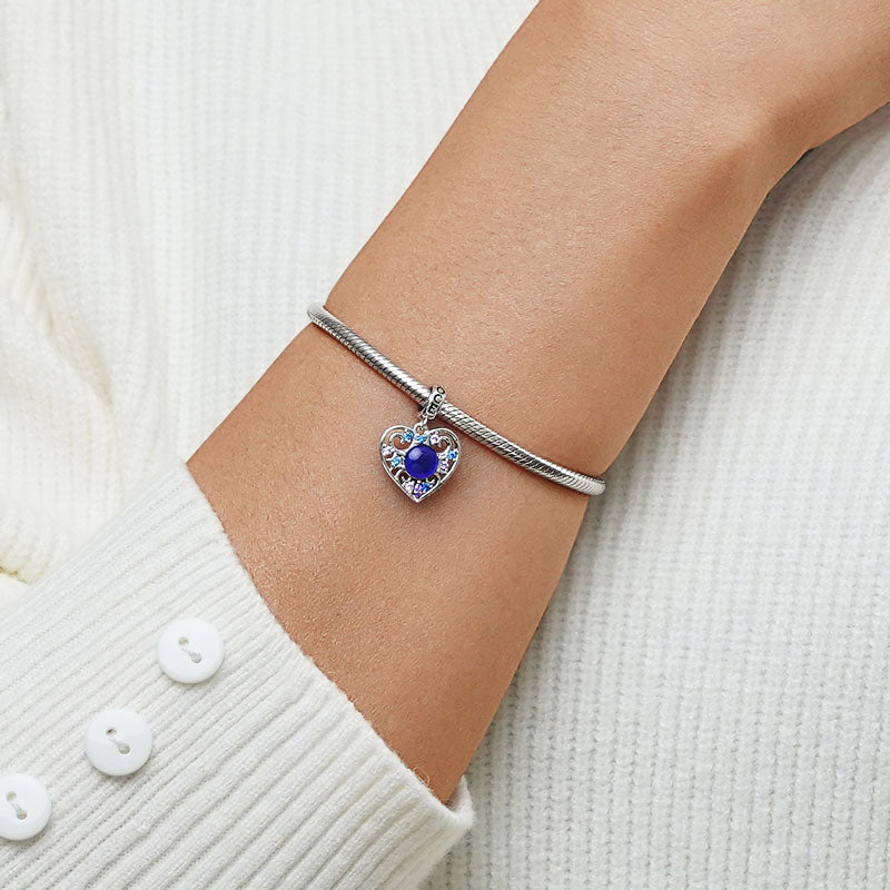 Gnoce Magic Heart Mood Pendant Dangle Charm_5