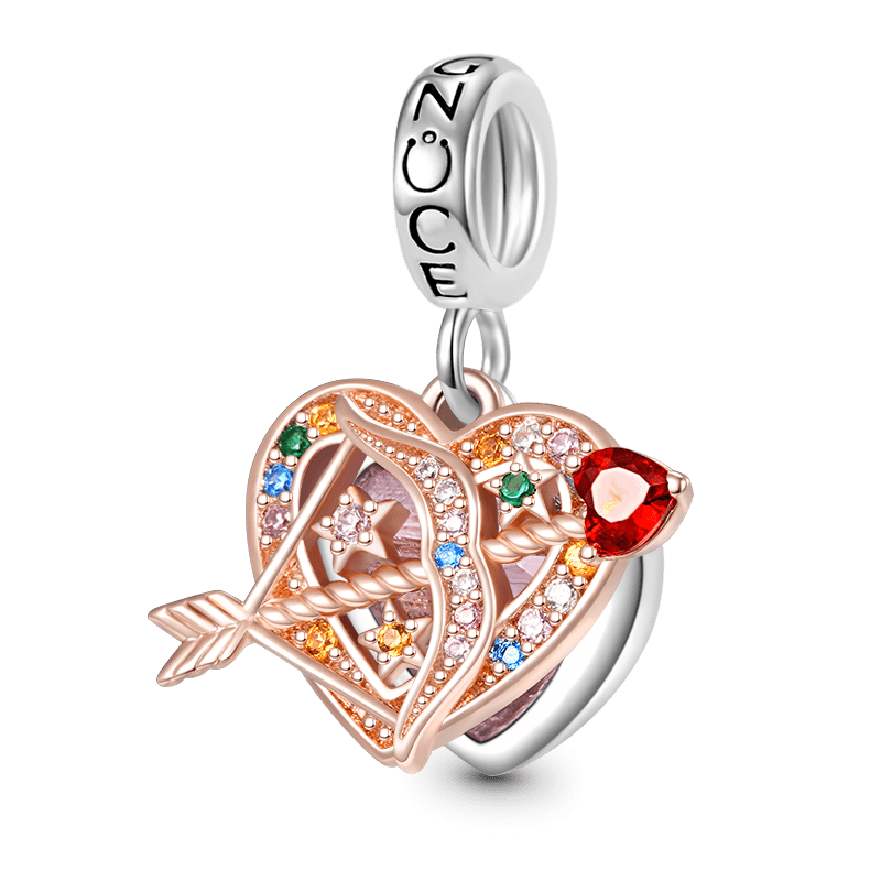 Gnoce Bow & Arrow Heart Double Dangle Charm_1