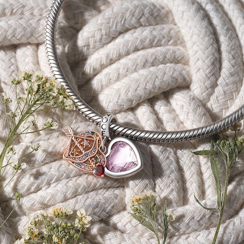 Gnoce Bow & Arrow Heart Double Dangle Charm_3