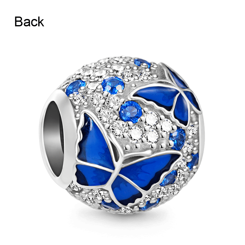 Gnoce Sparkling Blue Butterfly Love Charm_2