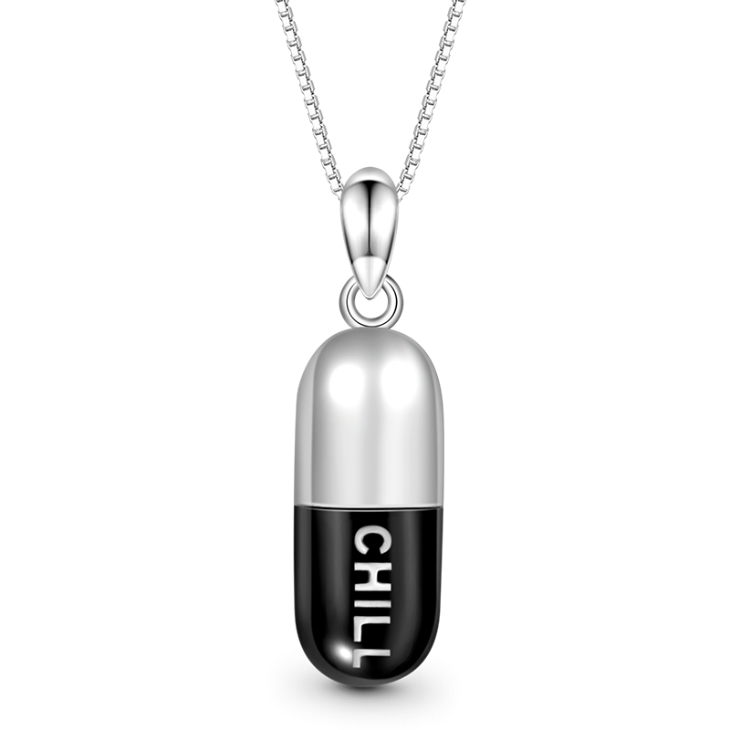 Gnoce Chill Pill Capsule Necklace_1