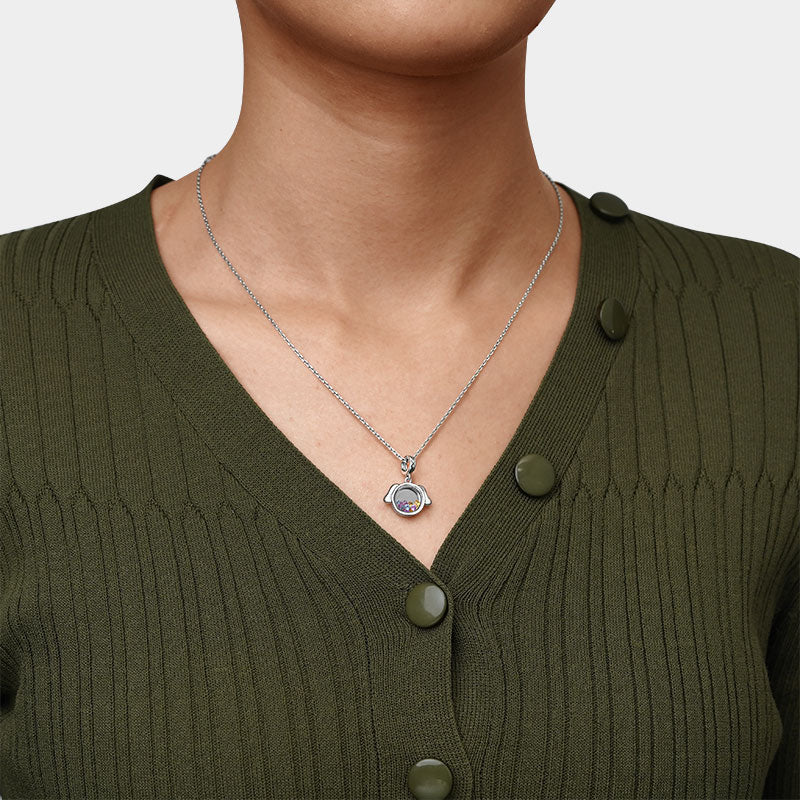 Gnoce Dog Lover Engravable Heart Pendant Dangle Charm_4