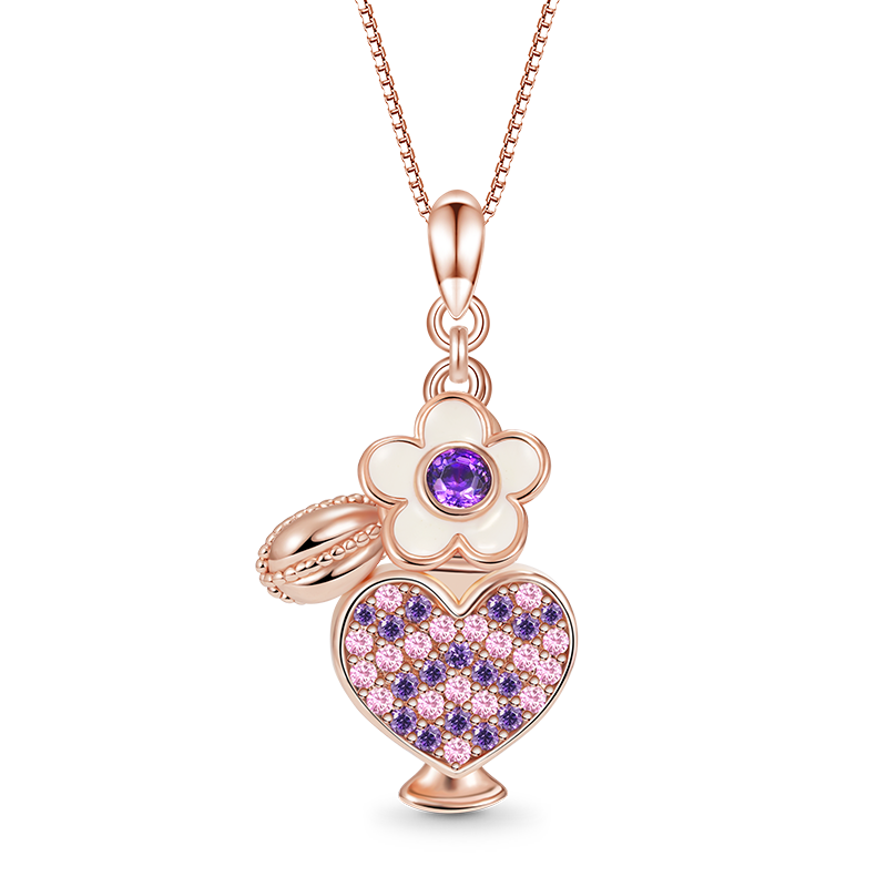 Gnoce Exquisite Perfume Heart Bottle Necklace_1
