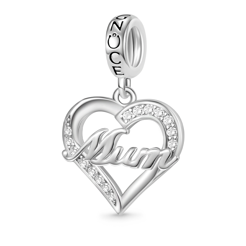 Gnoce Mum Heart Pendant Dangle Charm_1
