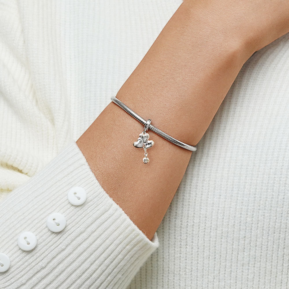 Gnoce "Live, Love, Laugh" Hot Air Balloon Engravable Pendant Dangle Charm_5