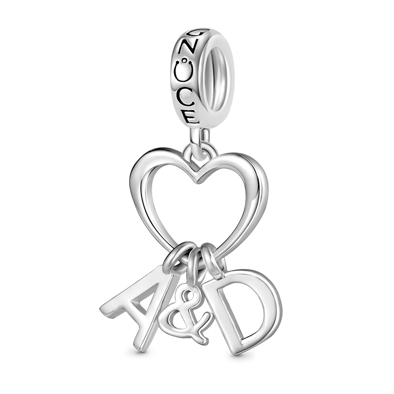 Gnoce Best Initial Letters Personalized Pendant Dangle Charm_1