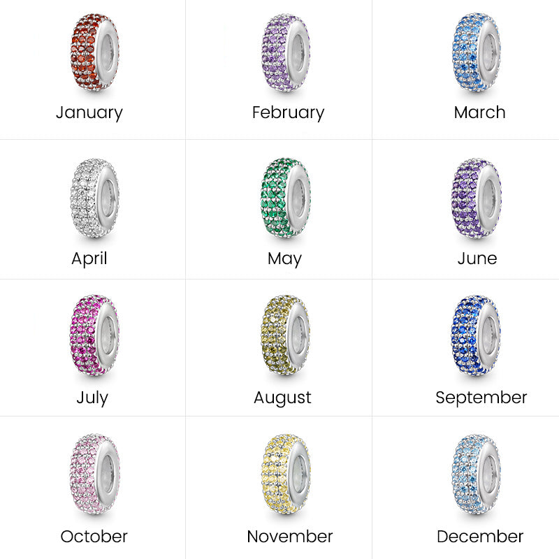 Gnoce Sparkling Birthstone Basic Stopper Charm_8