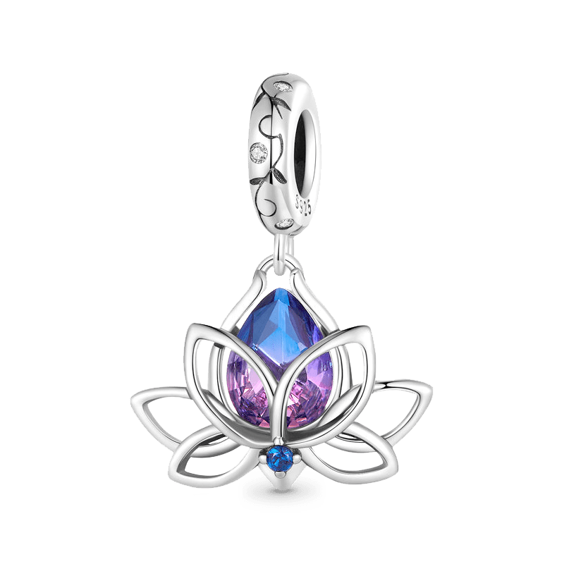 Gnoce Lotus Flower Pendant Dangle Charm_1