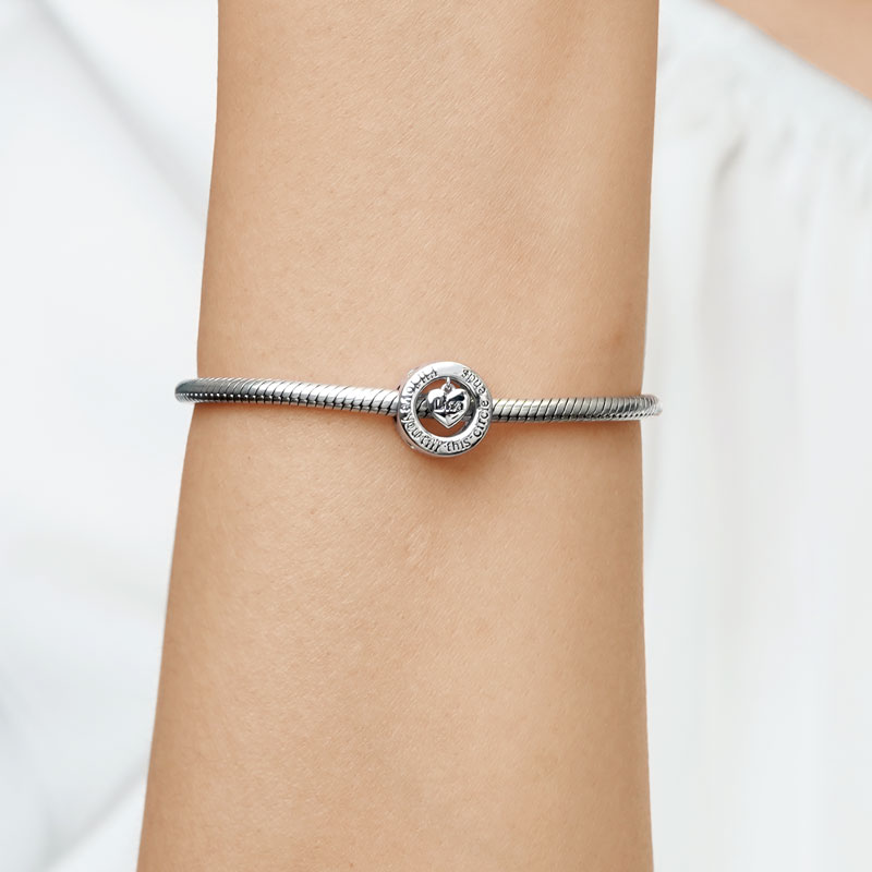 Gnoce "I'll Love you till this circle ends" Engravable Charm_5