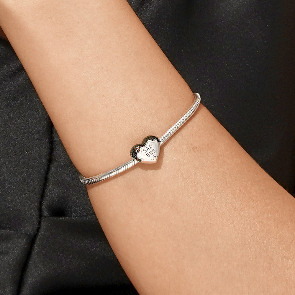 Gnoce "SAD BUT OK" Melting Heart Halloween Gift Charm_5