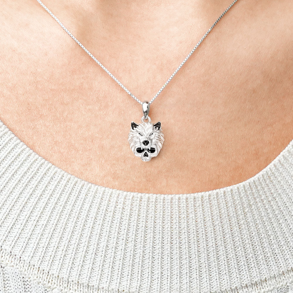 Gnoce Wolf Skull Necklace_4