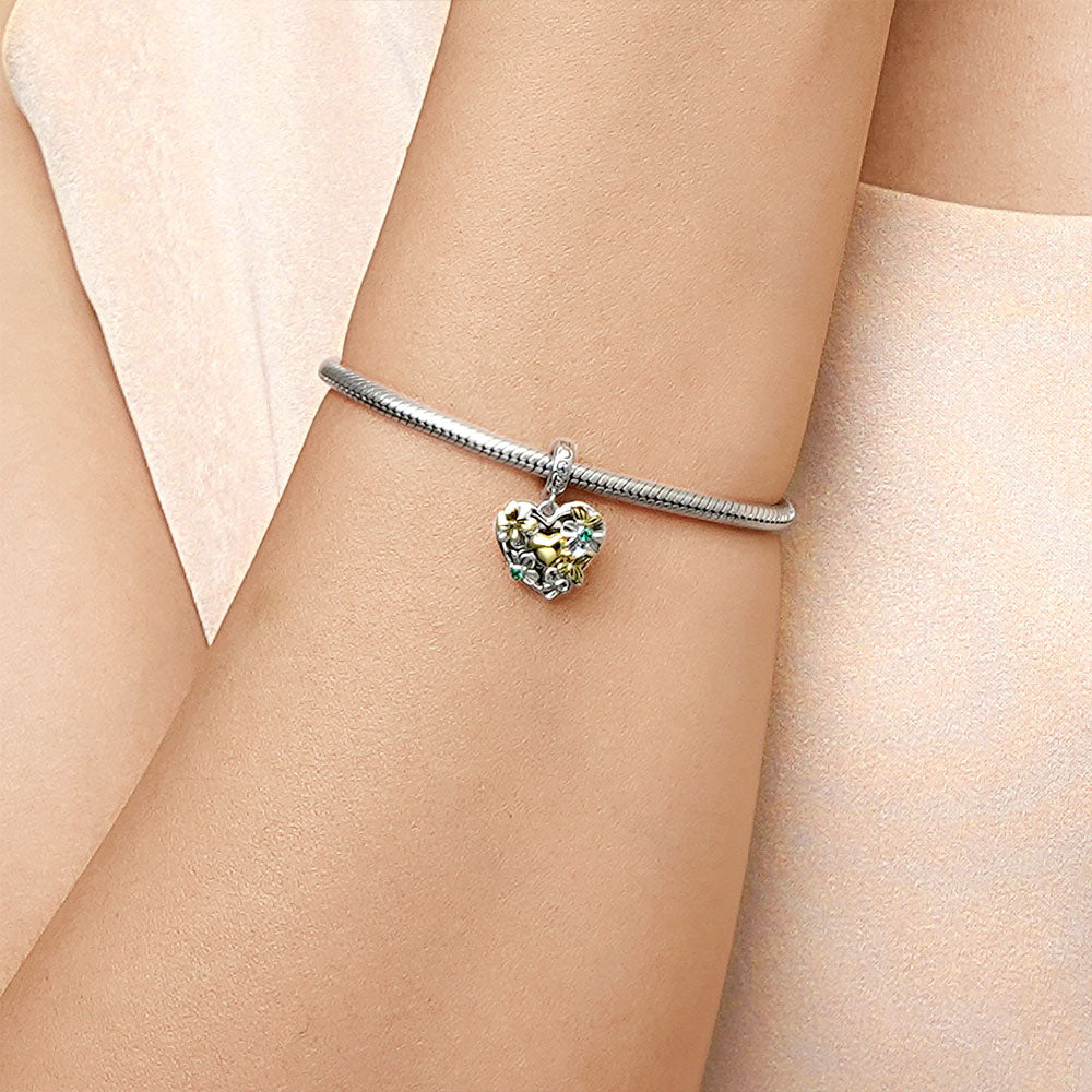 Gnoce "Shine You Light" Butterfly Love Flower Pendant Dangle Charm_7