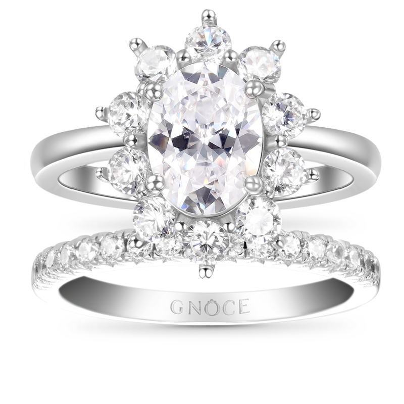 Gnoce Sparkling Oval Cut Stackable Ring Set_1