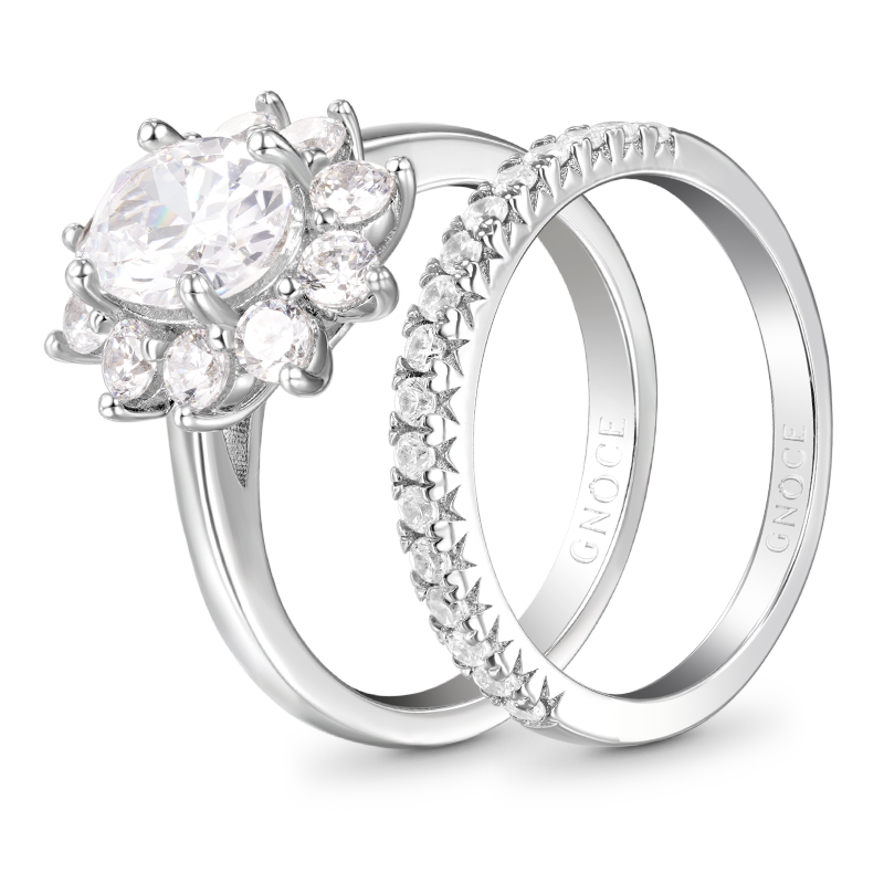 Gnoce Sparkling Oval Cut Stackable Ring Set_2