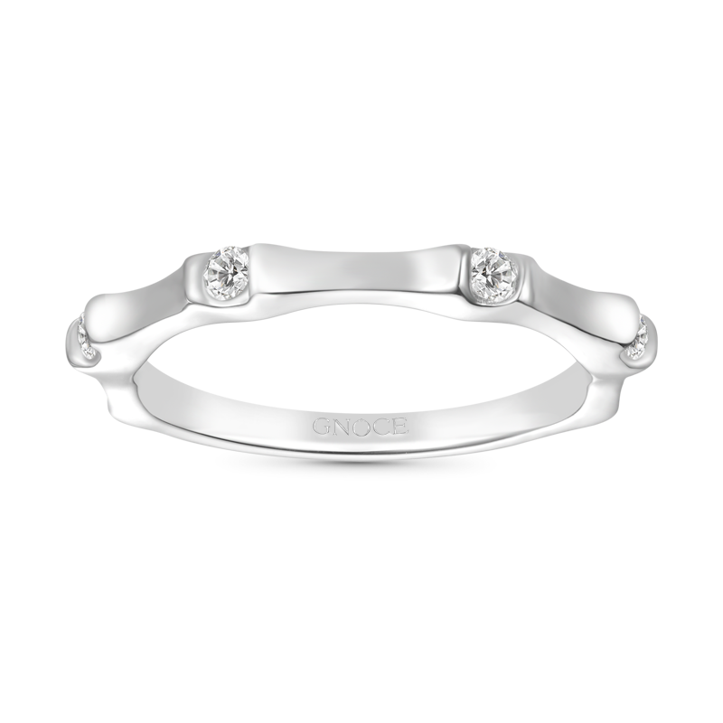 Gnoce Silver Bamboo Fashion Ring_1
