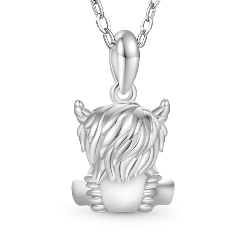 Gnoce Scottish Highland Cow Necklace_2