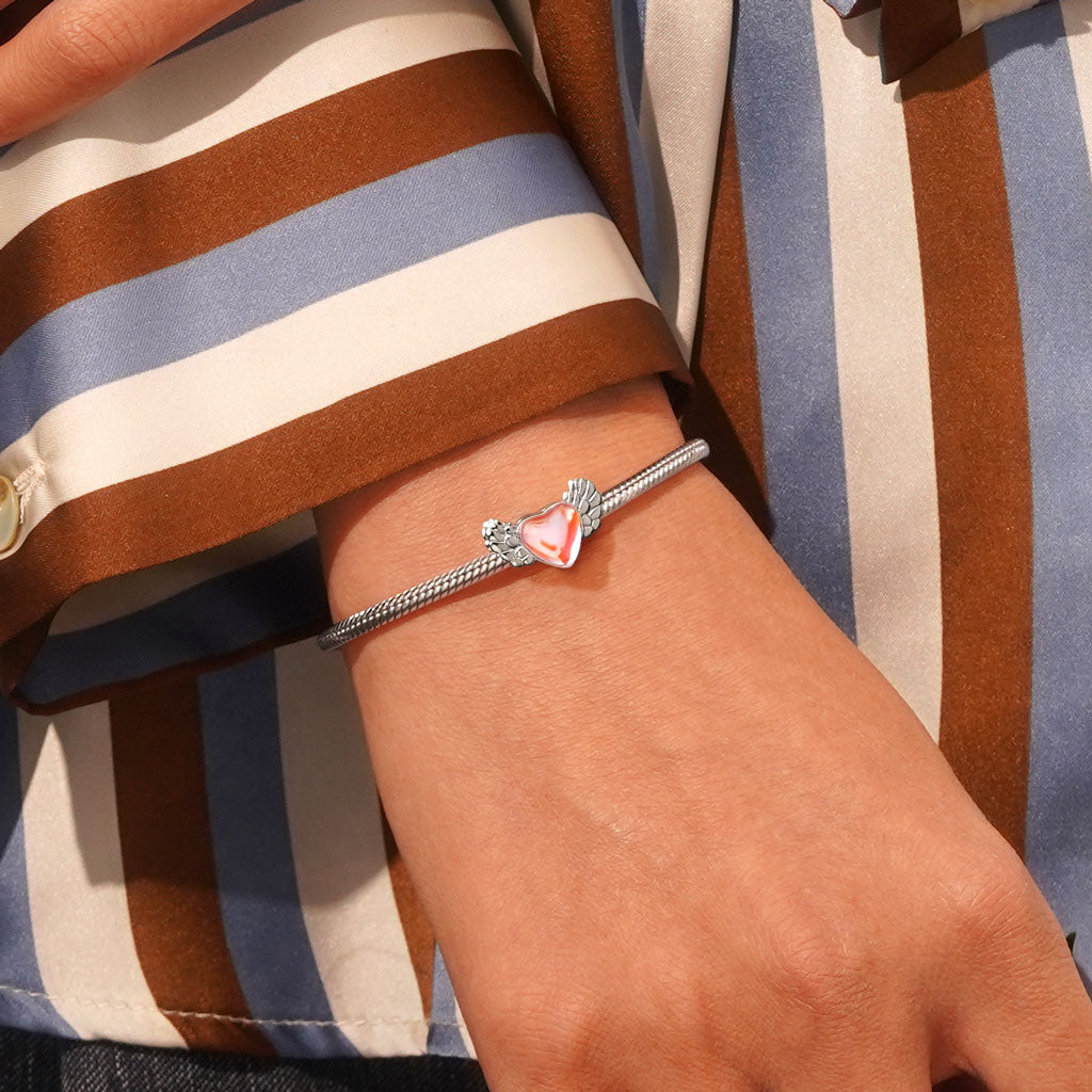 Gnoce Pink Love Wings Charm_5