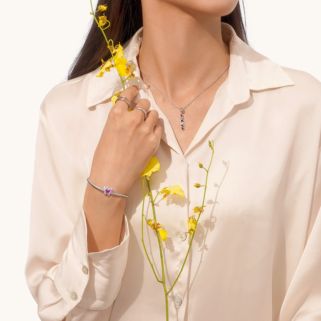 Gnoce Light Color-changing Butterfly Pendant Dangle Charm_5