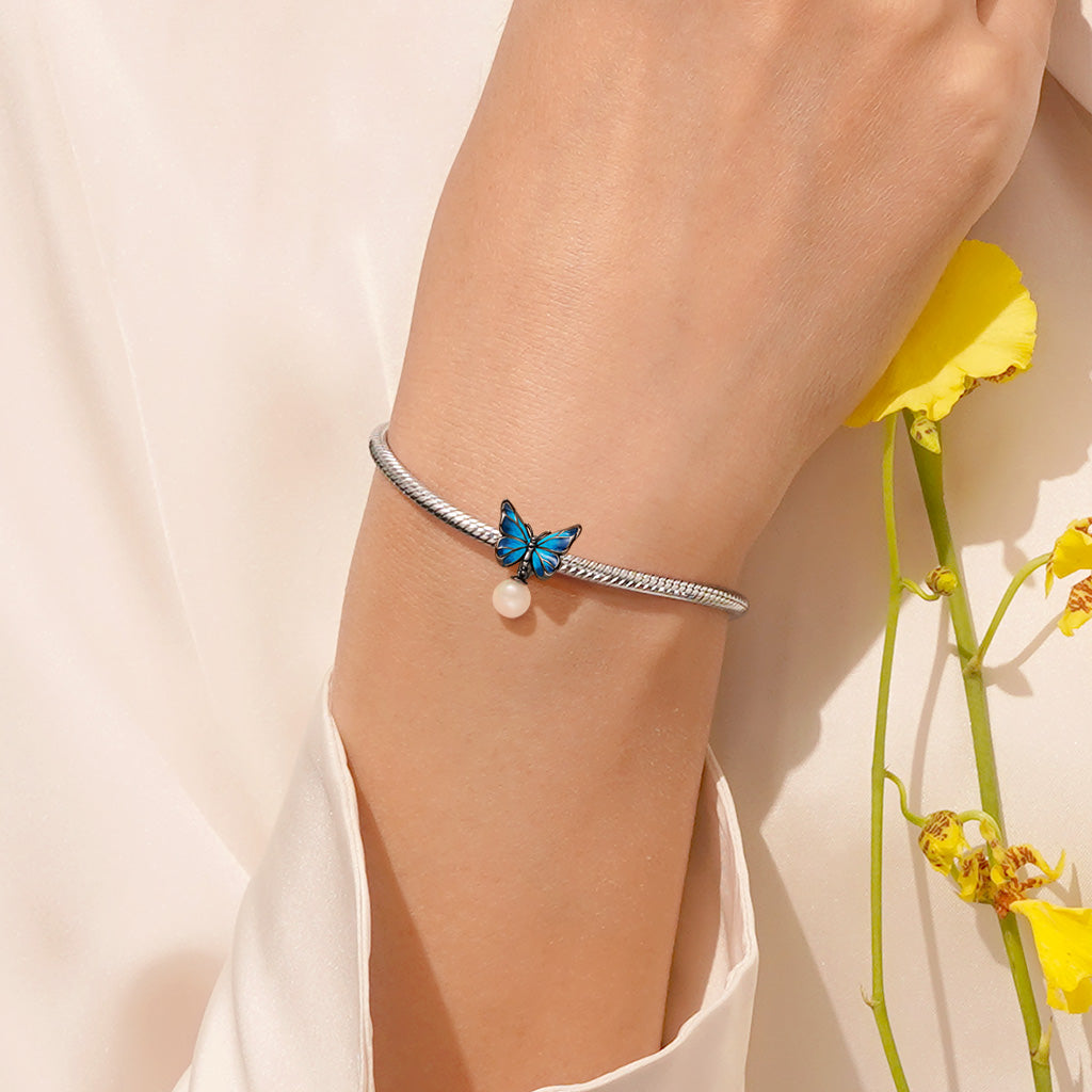 Gnoce Blue Morpho Butterfly Glow-in-the-Dark Charm_6