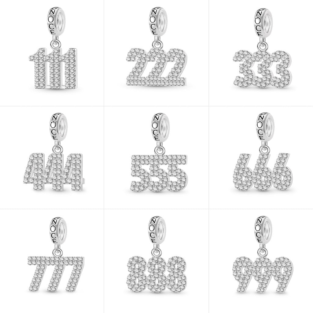 Gnoce Arabic Numerals Pendant Dangle Charm_6