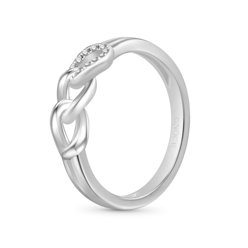Gnoce Three Open Circle Chain Ring_2