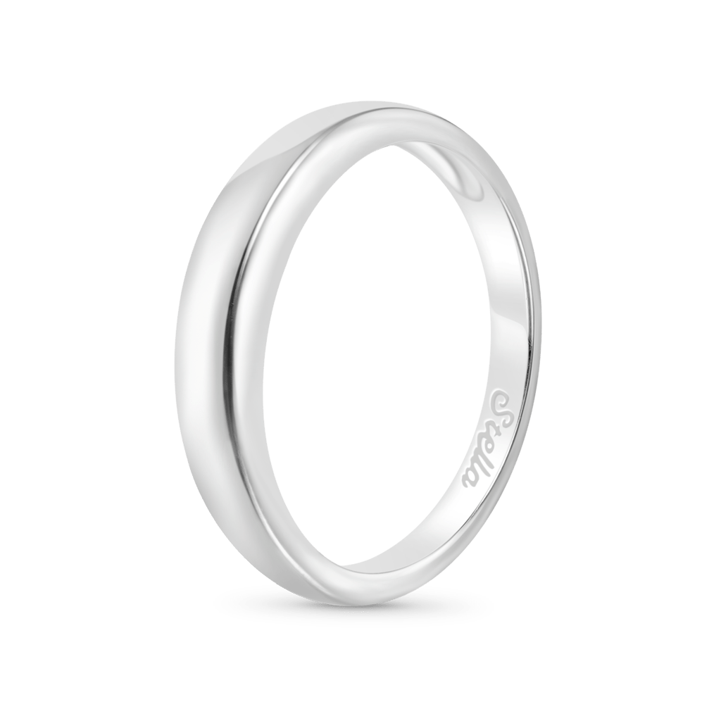 Gnoce Sterling Silver Engravable Plain Ring_3