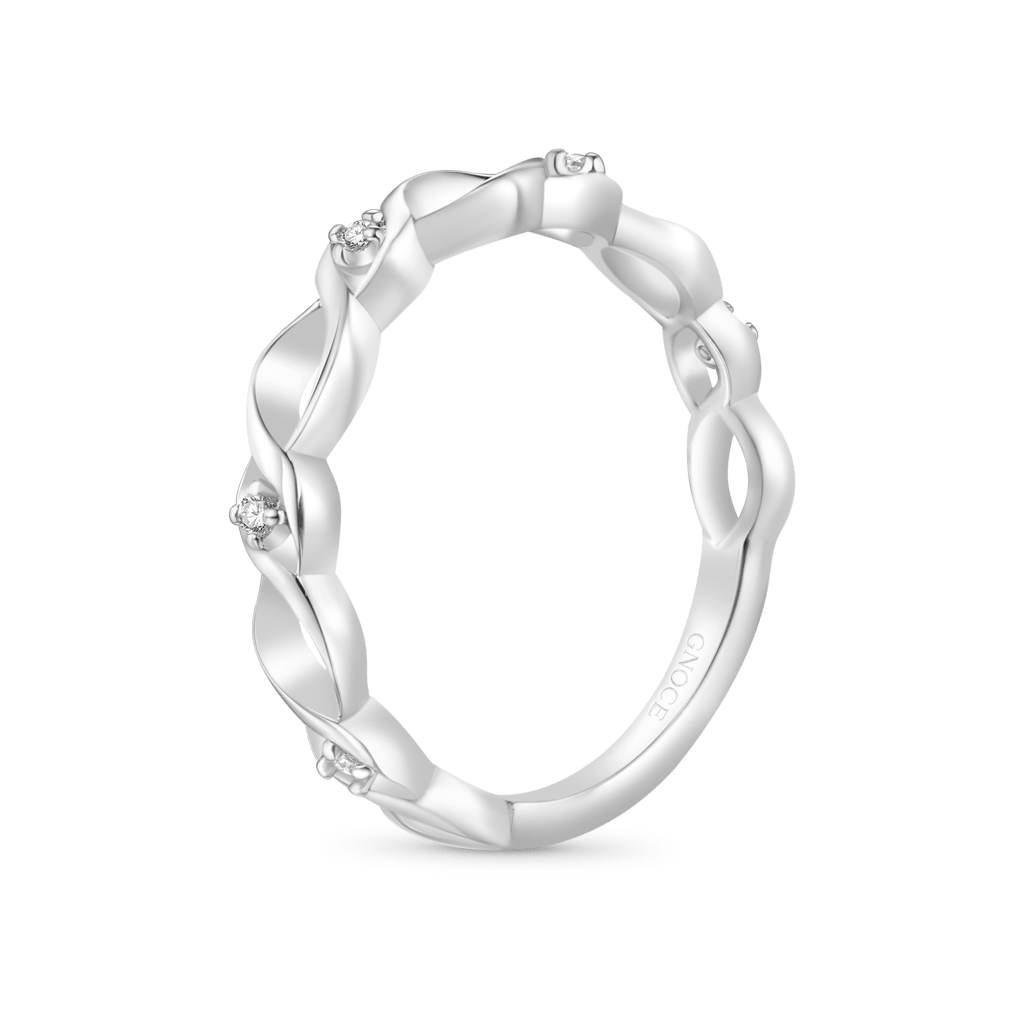 Gnoce Eternity Anniversary Twist Band Ring_2