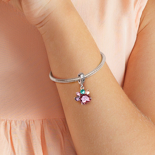 Gnoce Cute Pet Paw Pendant Dangle Charm_5