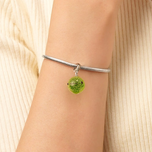 Gnoce Green Seaweed Ball Glow-in-the-Dark Pendant Dangle Charm_6
