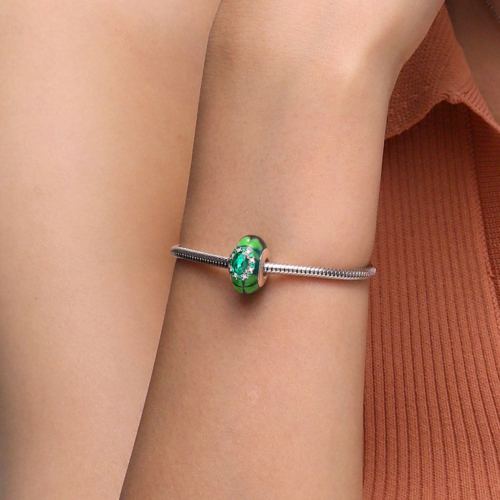 Gnoce Oval-cut Emerald Round Charm_5