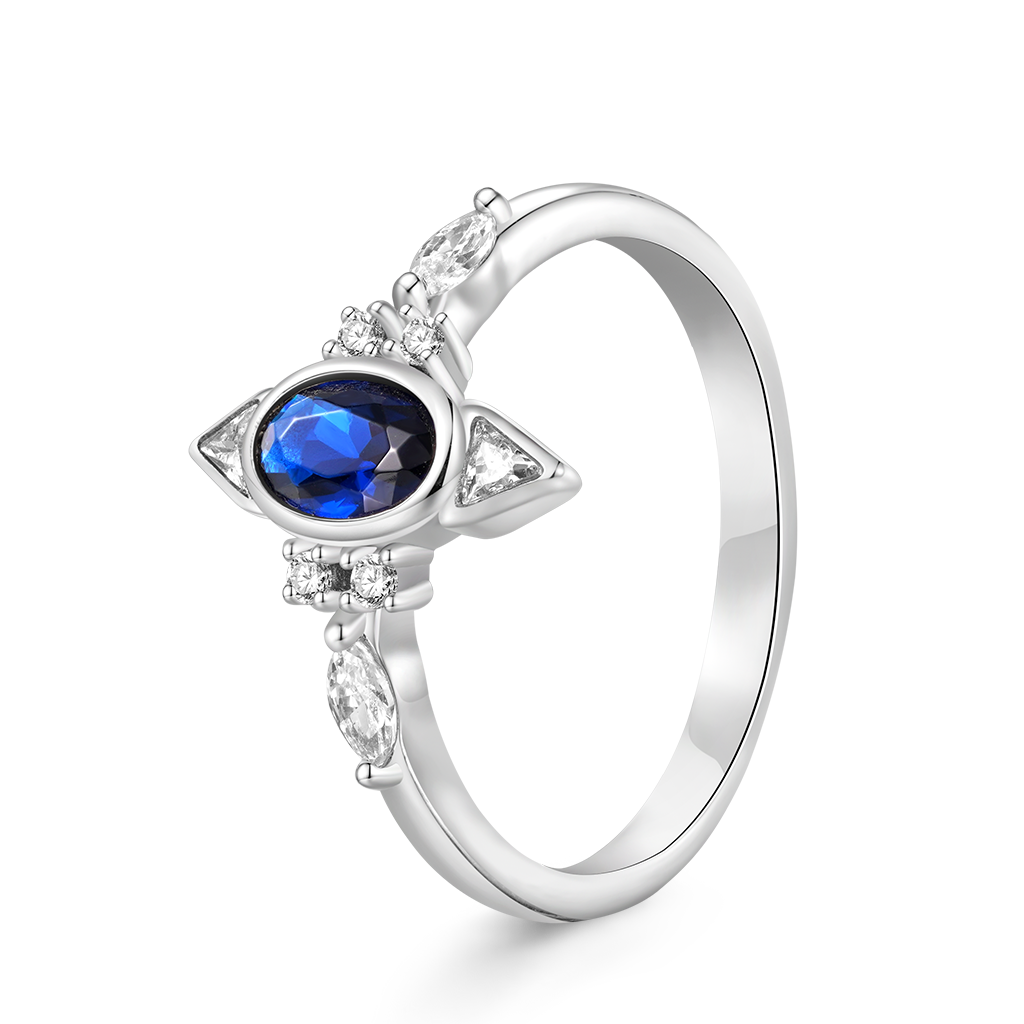 Gnoce Vintage Blue Spinel Ring_2