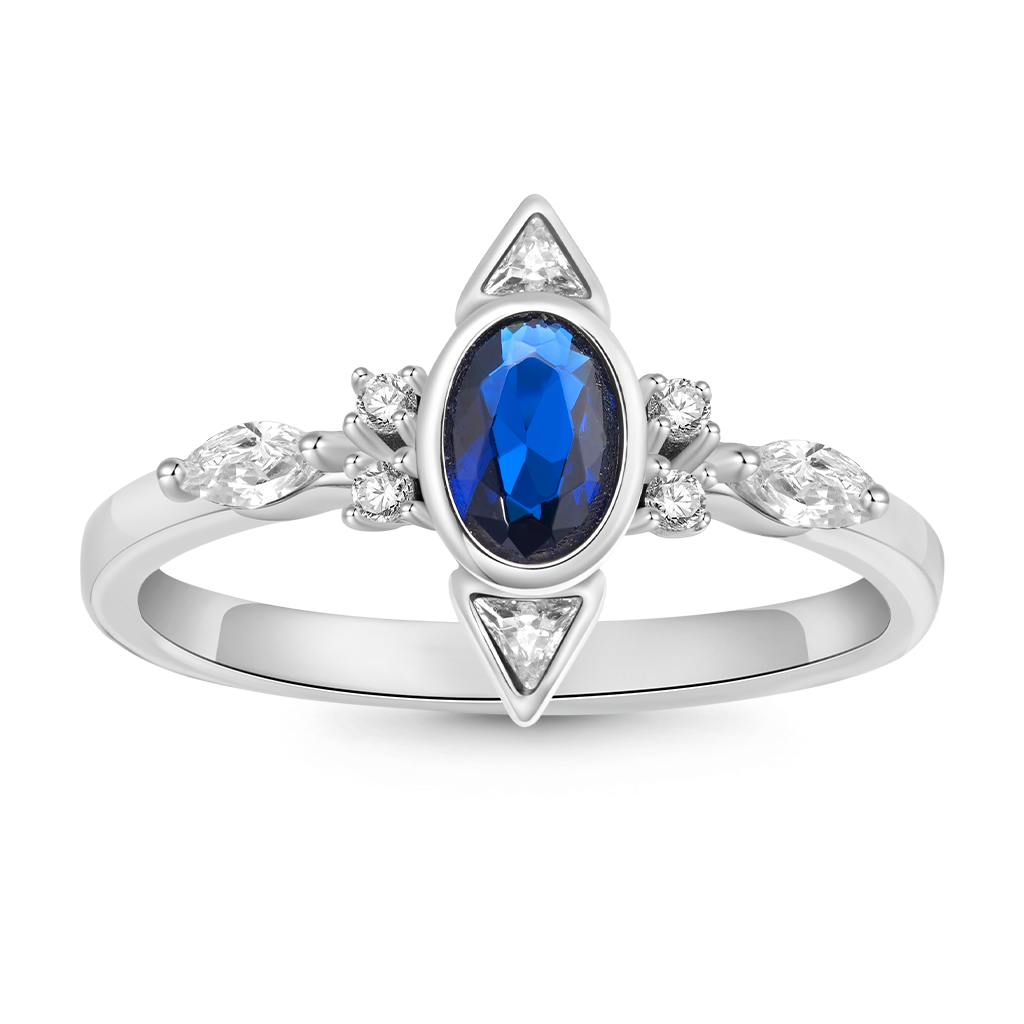 Gnoce Vintage Blue Spinel Ring_1