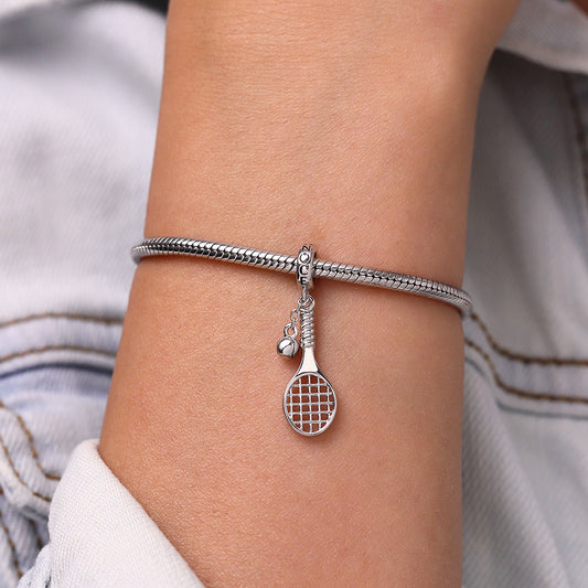Gnoce Sports Tennis Racket and Ball Pendant Dangle Charm_6