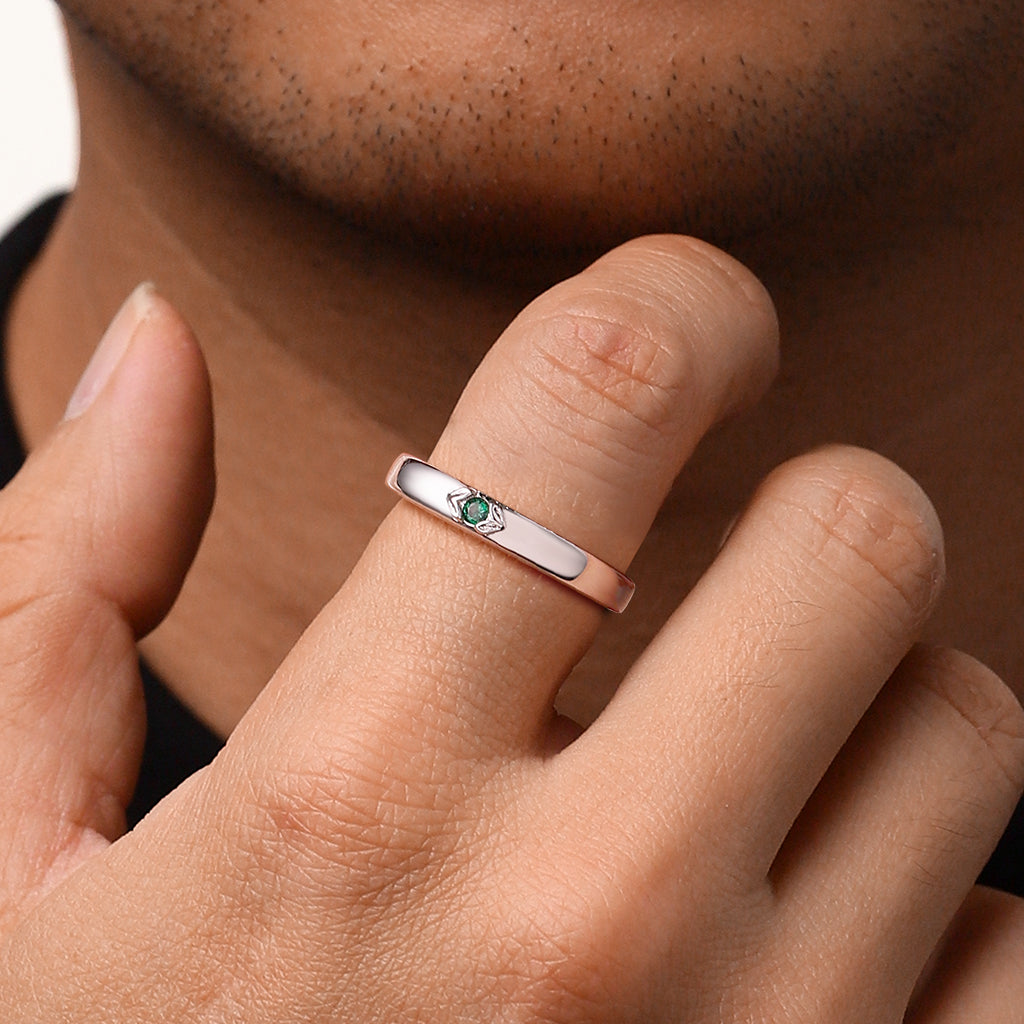 Gnoce Paraíba Tourmaline Men's Band_5