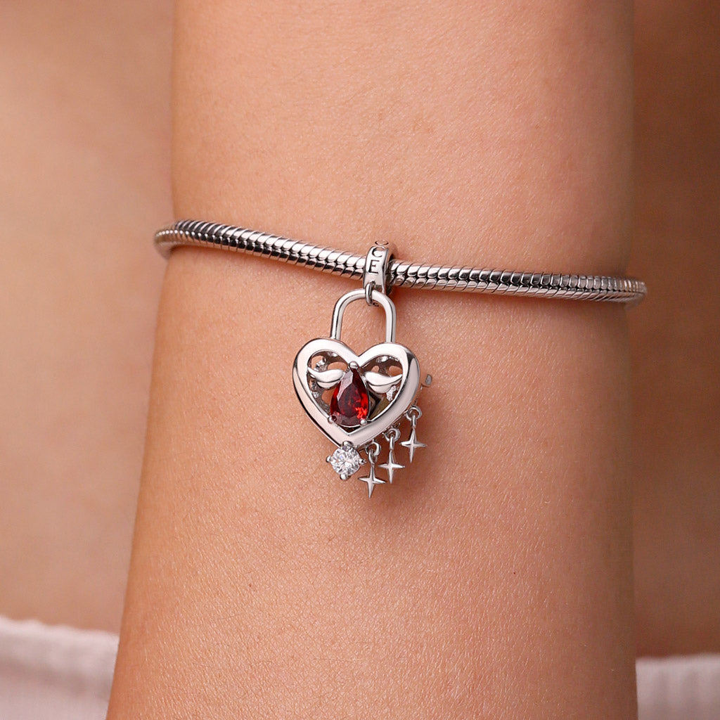 Gnoce Valentine's Day Love Lock Wireless LED Light Up Pendant Dangle Charm_6