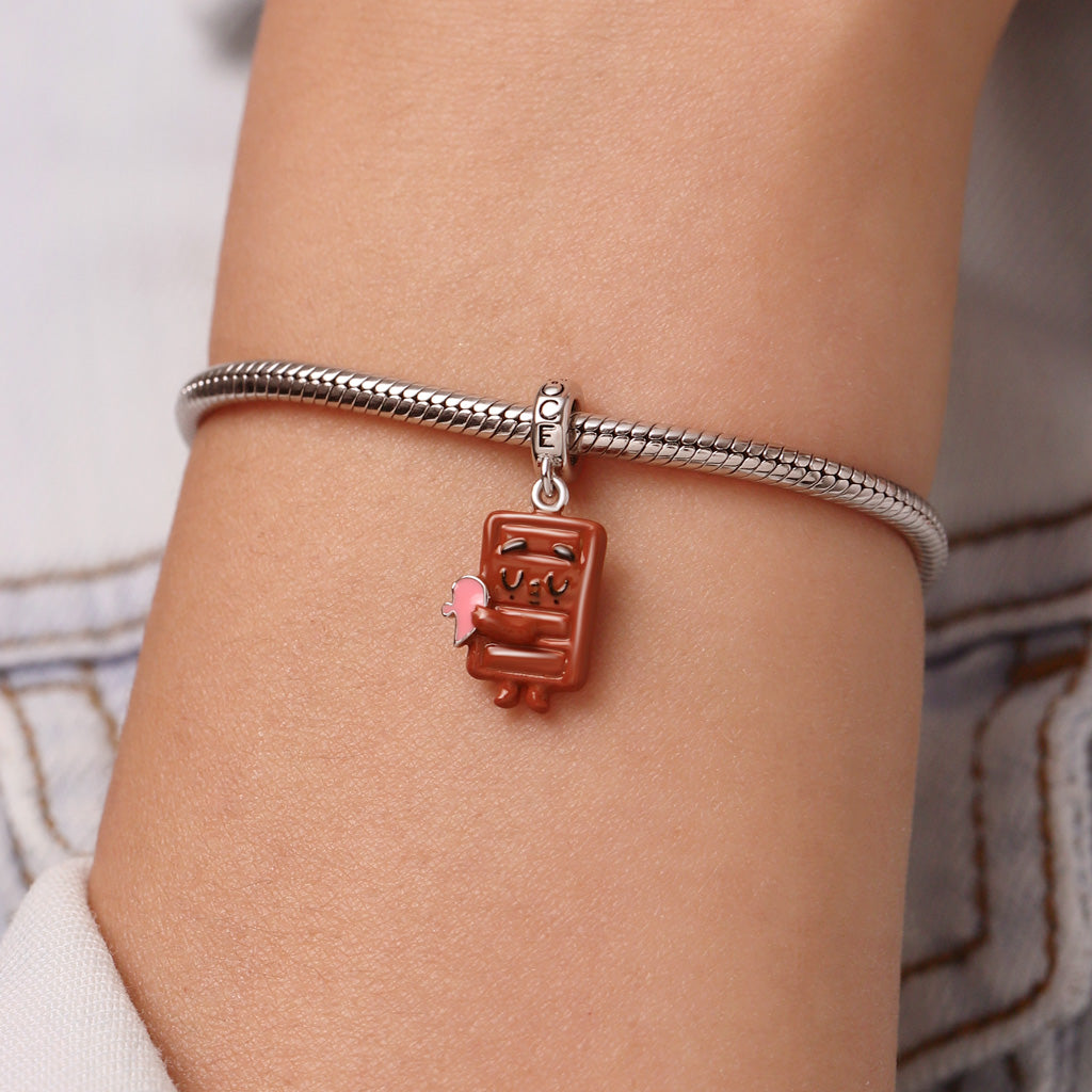 Gnoce Matching Pancake 's Heart Pendant Dangle Charm_6