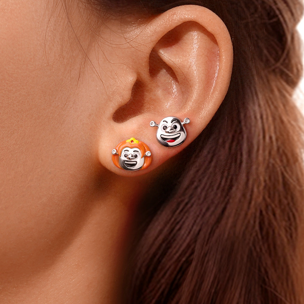 Gnoce Shrek & Fiona Mismatched Stud Earrings_5