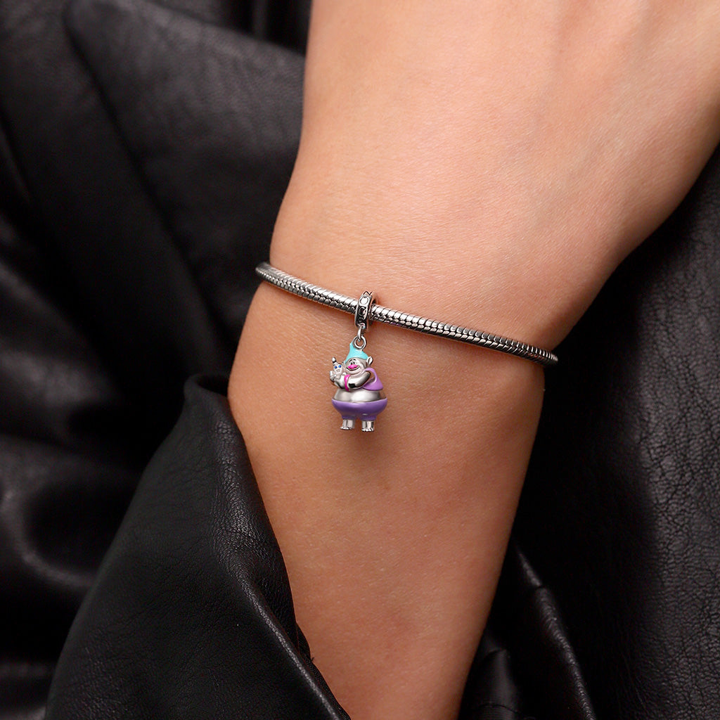 Gnoce Trolls Biggie Hug Worm Mr Dinkles Pendant Dangle Charm_6