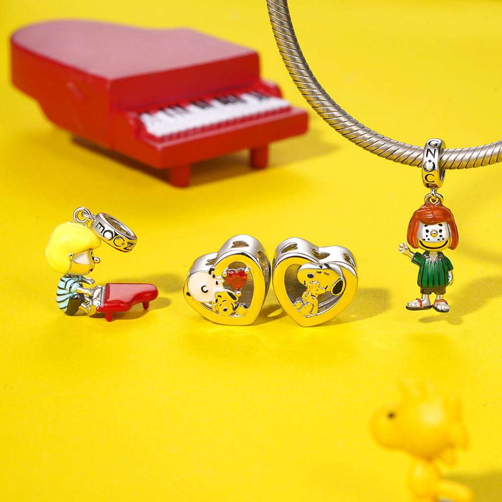 Gnoce Peanuts Peppermint Patty Pendant Dangle Charm_4