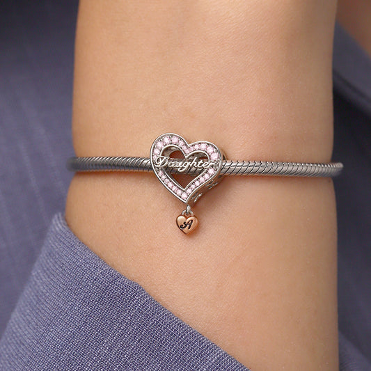 Gnoce Family Members - Daughter Personalised Heart Charm_7
