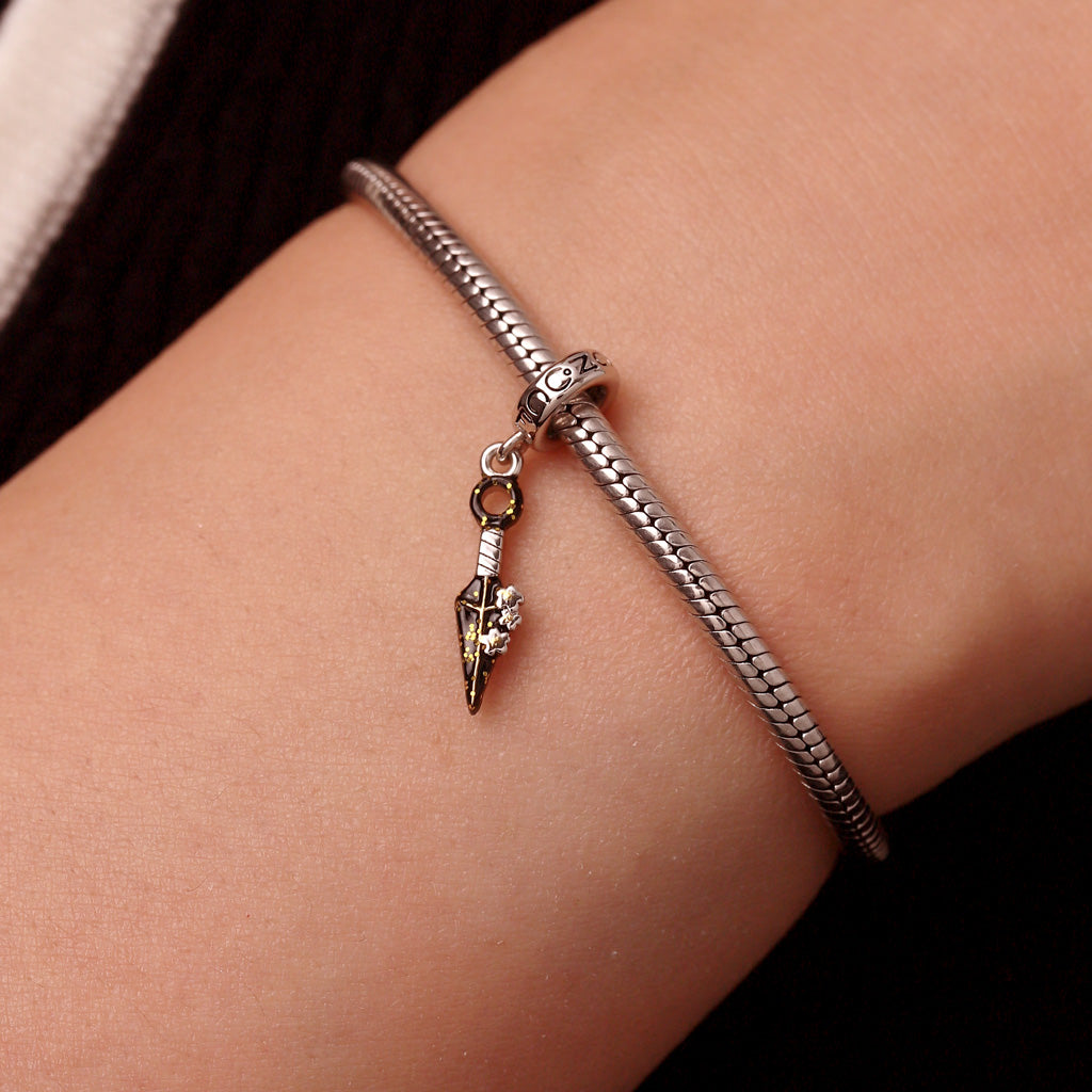 Gnoce Kunai Style Cherry Blossom Throwing Knives Pendant Dangle Charm_6