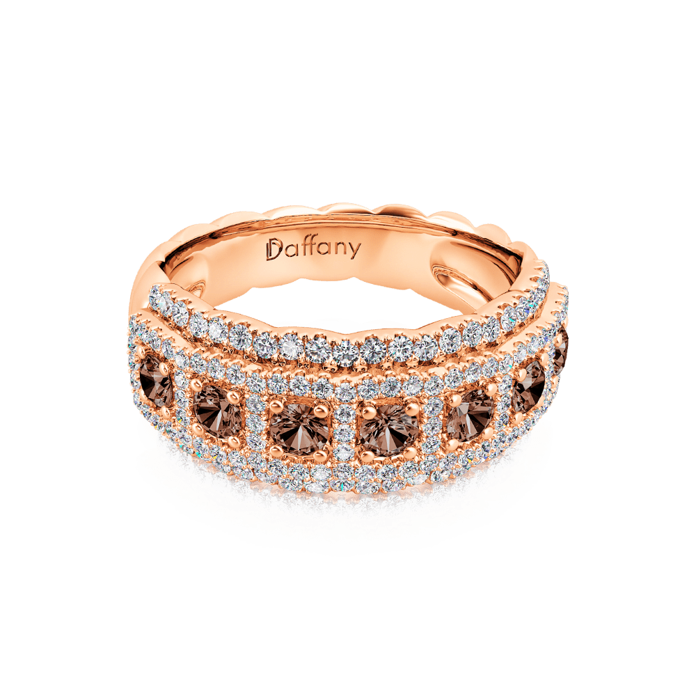 Round Brown Paving Band Ring_1