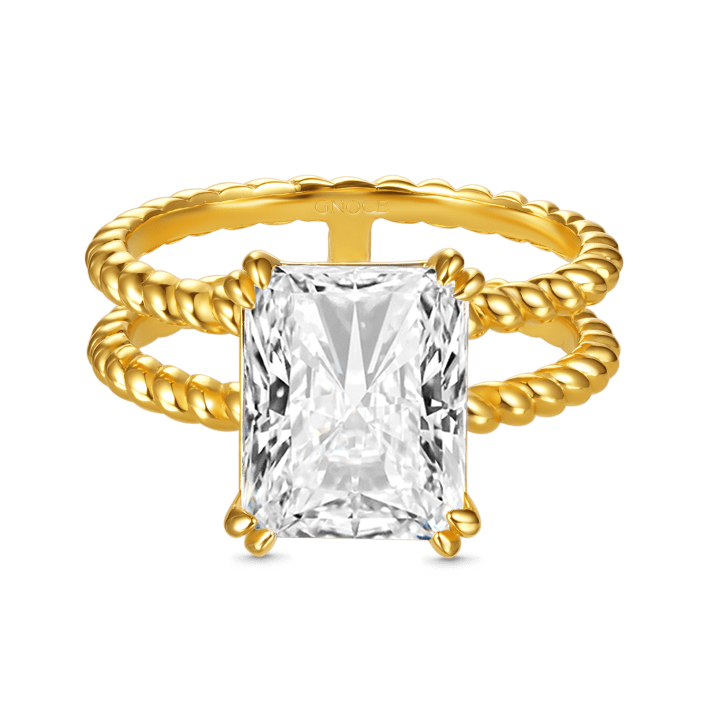 Gnoce Radiant-cut Soliatire Split Shank Engagement Ring_1