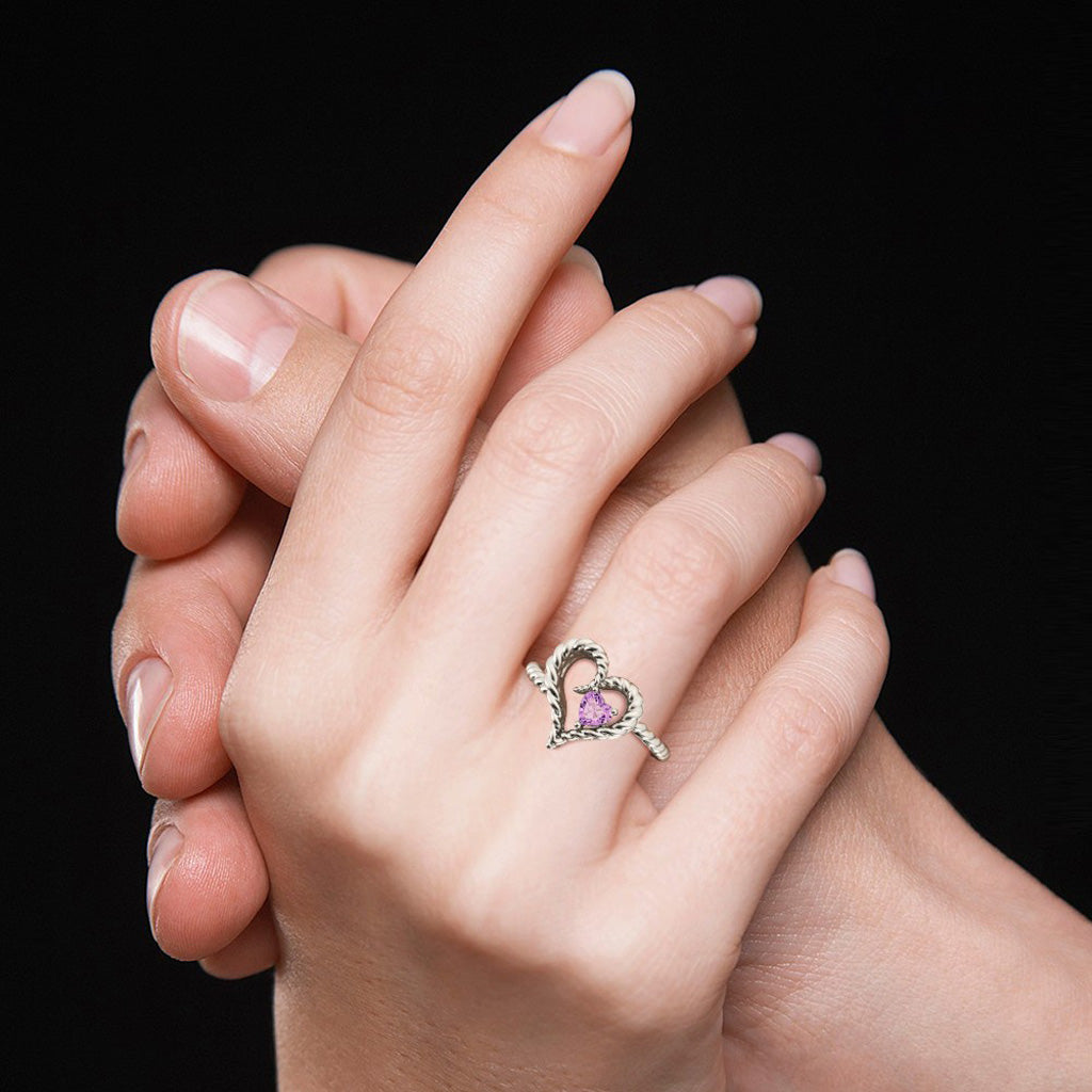 Gnoce Twisted Rope Heart Promise Ring_7
