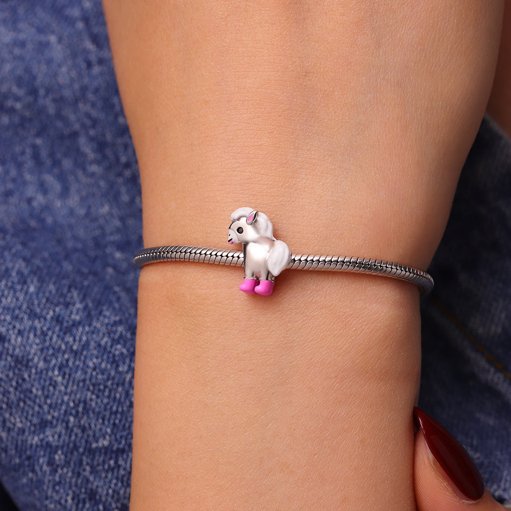 Gnoce Pink Cute Mini Pony Charm_5